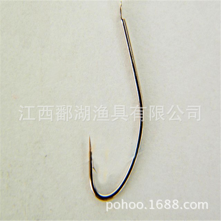 Bulk zorro blanco anzuelo venta directa de fábrica al por mayor 500 piezas/bolsa de material de acero de alto carbono artes de pesca carpa gancho de tira delgada mango largo