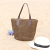 Brand straw beach one-shoulder bag for leisure, shoulder bag