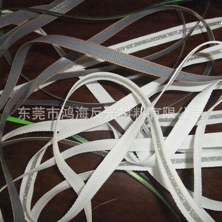 厂家供应 各种规格织带贴特殊反光膜 满天星织带 仙都瑞拉织带