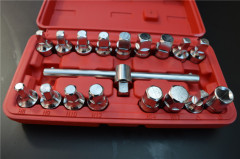 18-piece triangle square hexagonal oil screw set oil pan screw socket wrench 18pcs oil drain tool