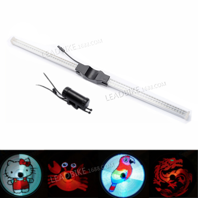 Rechargeable bicycle light 64LED animation Hot Wheels DIY programming spoke light wheel light riding equipment accessories Rechargeable bicycle light 64LED animation Hot Wheels DIY programming spoke light wheel light riding equipment accessories