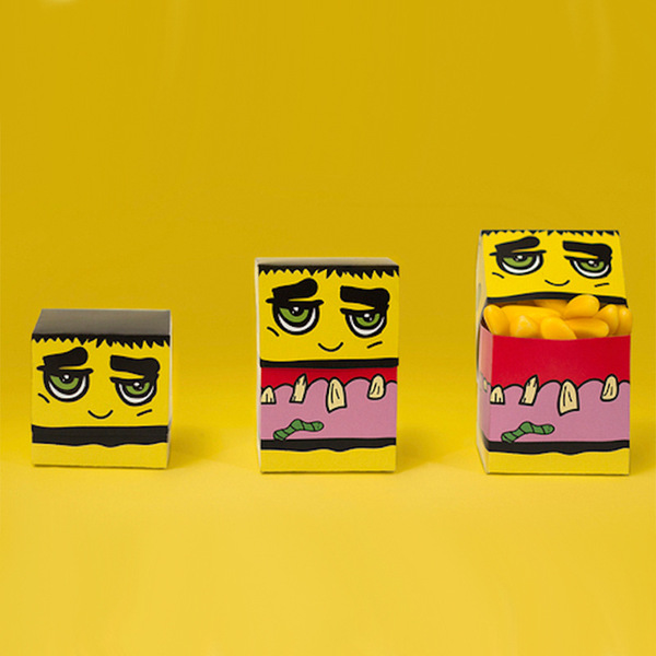 Fixed fruit cartoon carton color film packaging box can fold the…