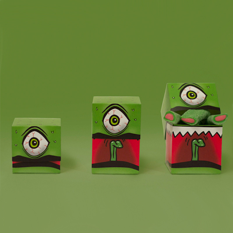 可定水果卡通纸盒 彩色覆膜包装盒 可折叠翻盖彩盒厂家设计