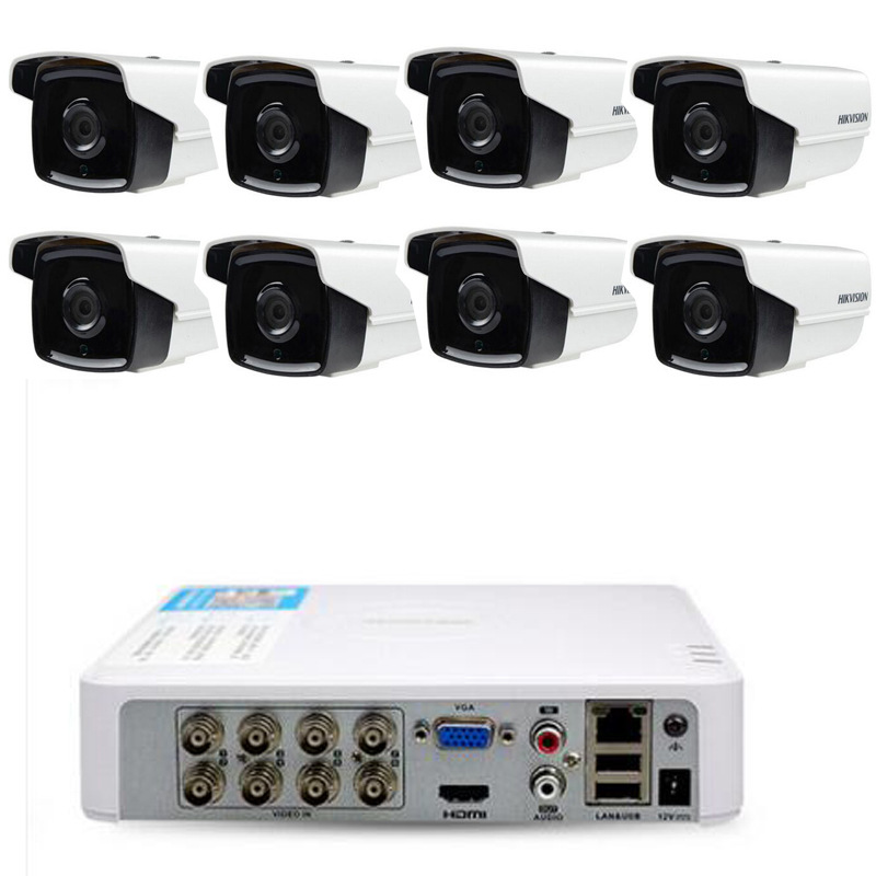 Kit de monitoreo POE de 8 vías para la cabeza de cámara Hikvision Kit de monitoreo POE de 8 vías para la cámara Hikvision