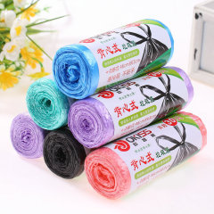 Thickened portable disposable vest-type garbage bag, household point-break type, hand-carryable garbage bag size