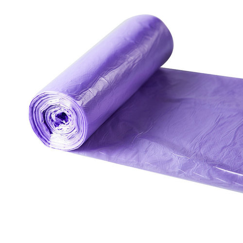 Thickened portable disposable vest-type garbage bag, household point-break type, hand-carryable garbage bag size