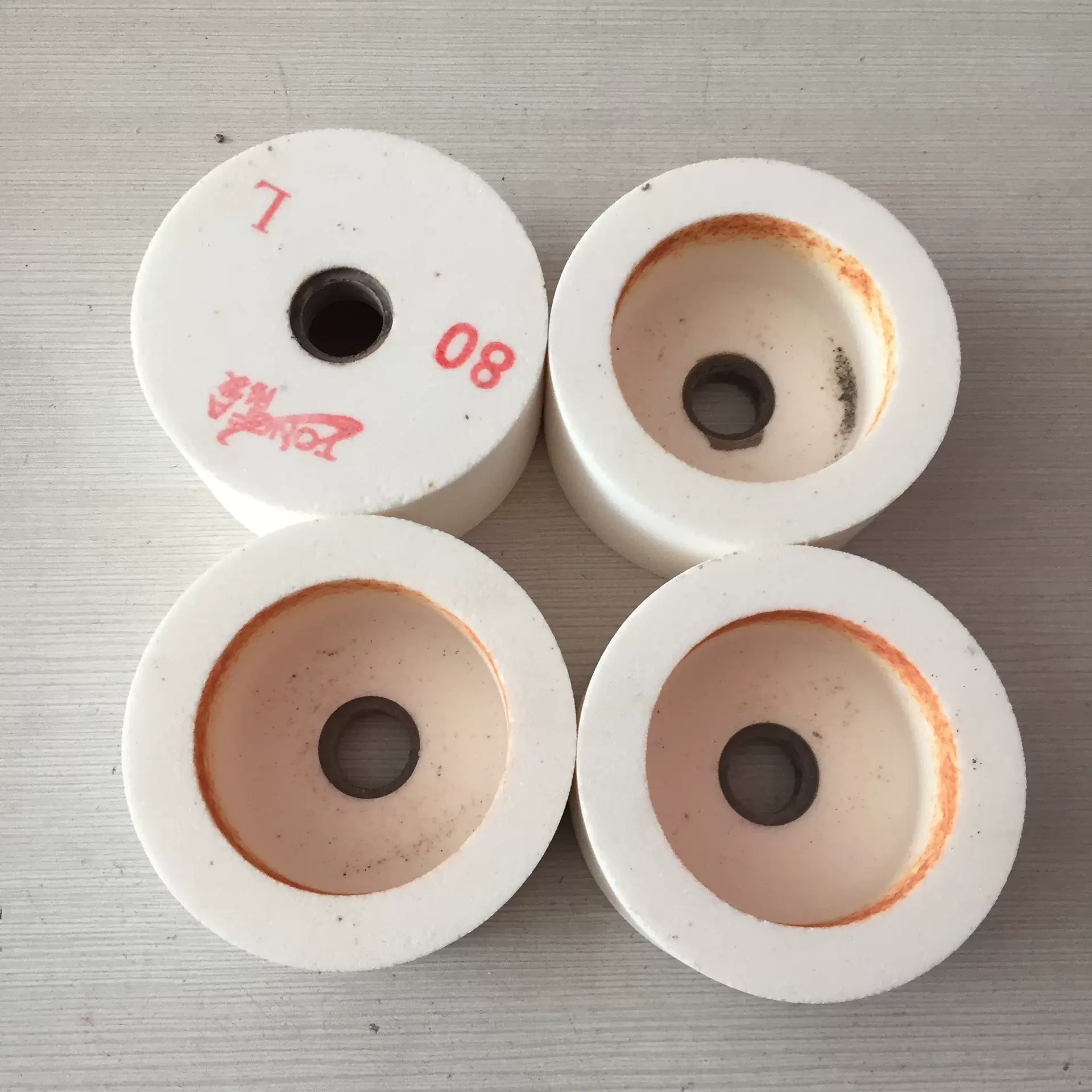 厂家批发白刚玉内圆磨砂轮白绿棕罗刚玉车床打磨抛光白钢玉砂轮