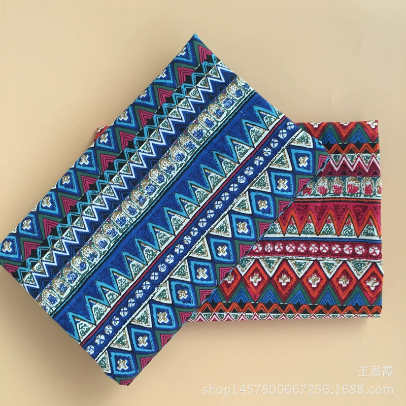 Профессиональная печать и крашение, лененная ткань, оптовая джутовая печать, художественная ткань в национальном стиле