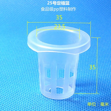 低价供应25号定植篮无土栽培设备花盆水培杯阳台菜园种植控根器