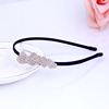 Headband, metal three dimensional hair accessory with bow, children's hairpins, Korean style, wholesale