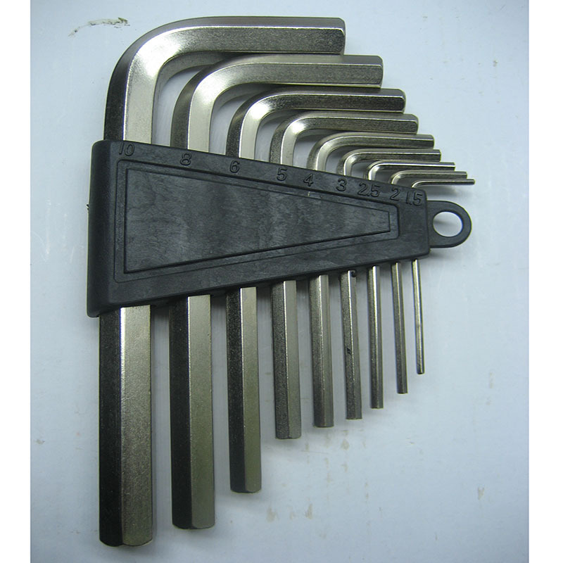 9件套 常规 镀镍 公制 1.5-10m 单排 内六角扳手螺丝刀