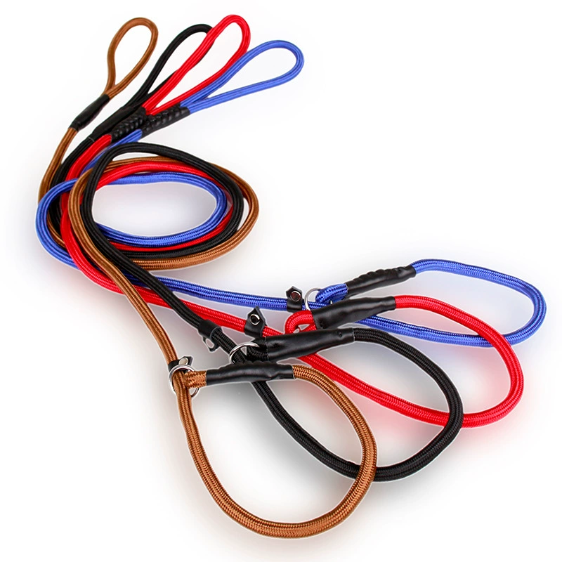 Поводок для собак, цепь для собак, поводок для домашних животных, P-образный поводок, удобный, прочный, легко натягивается, товары для животных, нейлон, долговечный