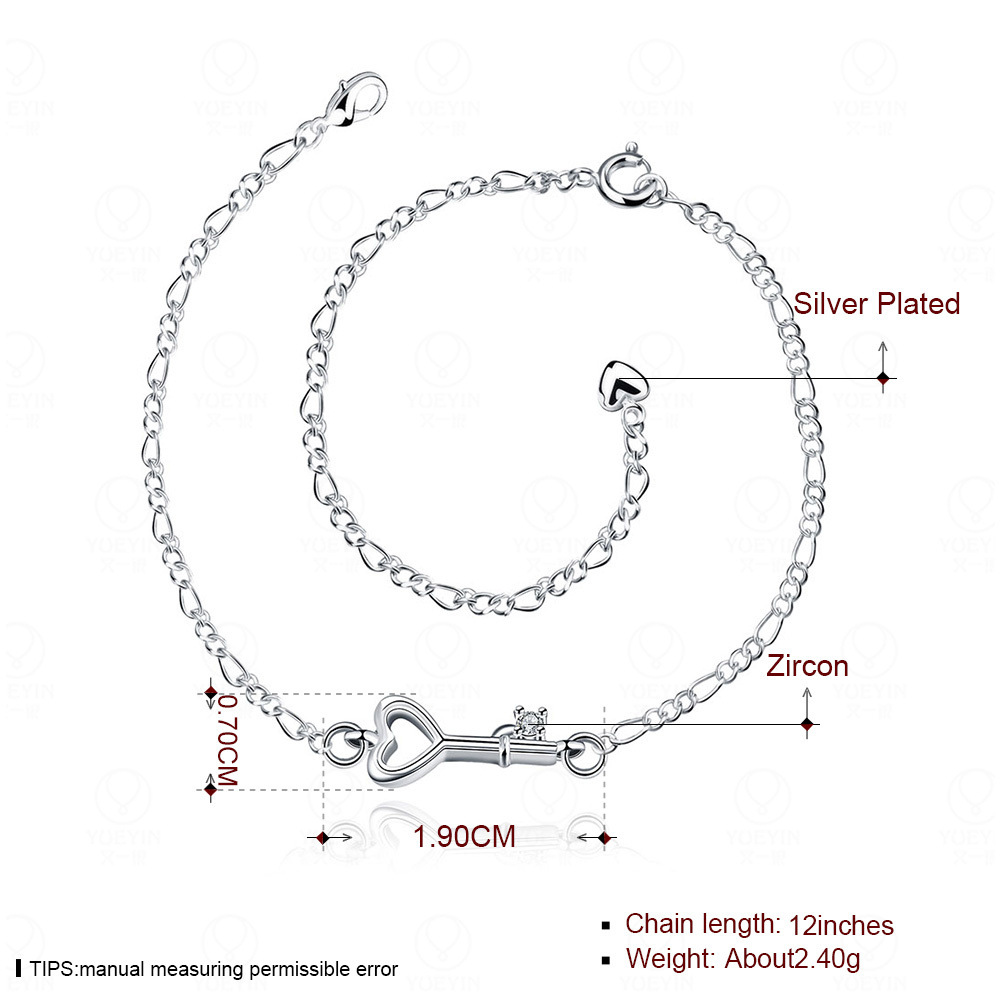 creative ankle bracelet for keys