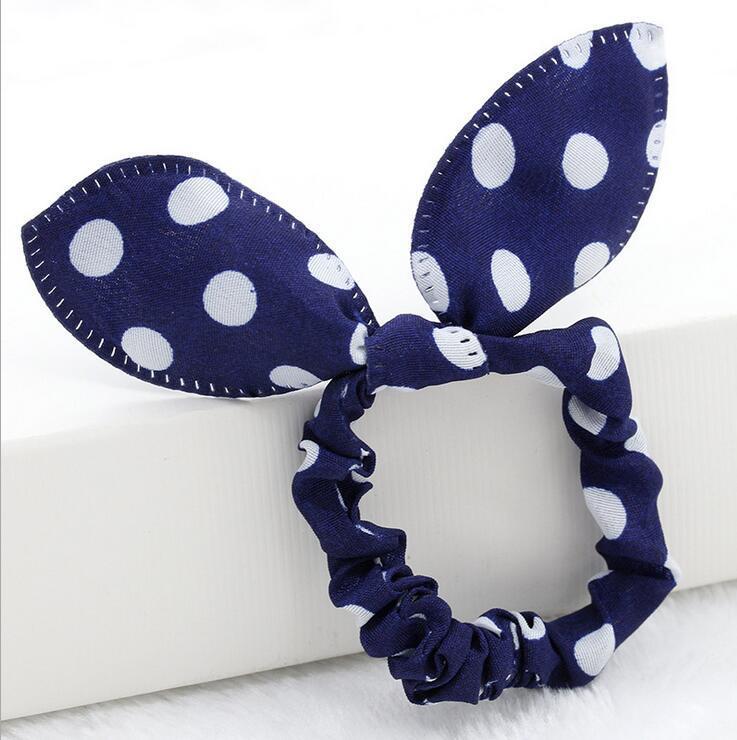 Corea del Sur accesorios de moda arco tocado pelo cuerda hembra Orejas de conejo pelo anillo de estilo coreano accesorios para el cabello fabricante de suministro