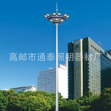黑龙江哈尔滨市文昌街大转盘30米升降式24火框架1000W高杆灯