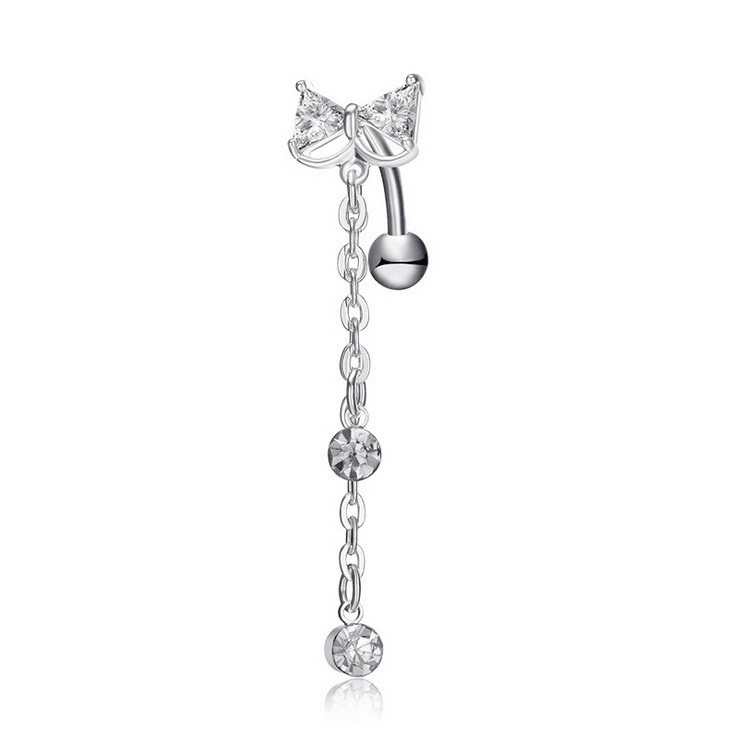 Belly button piercing with bow, physiological accessory, direct factory sales