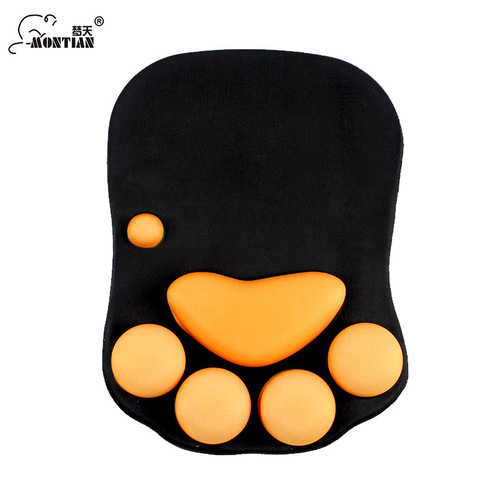 Cute Cat Claw Office Silicone Personalized Creative Three-dimensional Wrist Mouse Pad Wrist Pad Korean Cat Wholesale Cartoon