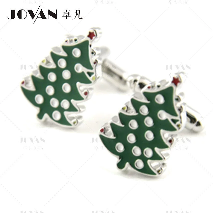 JOVAN [зелёная ель-подвеска, рождественские серьги-подвески, забавная форма мужские запонки]