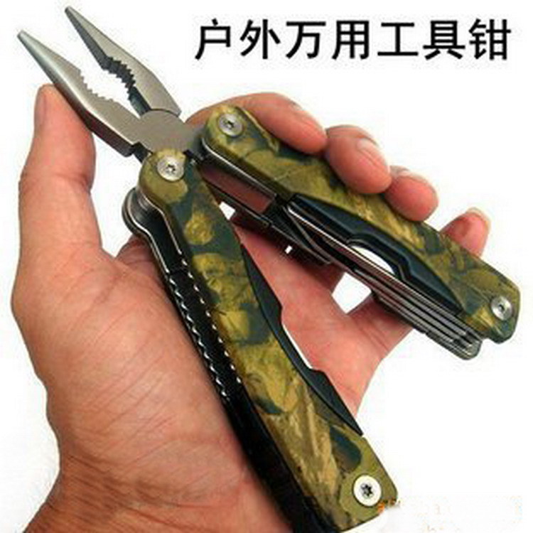 Camp outdoors Use combination Pliers Multifunction pliers camouflage fold Pliers Large)Outdoor Wholesale