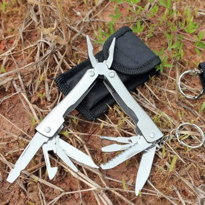 factory Direct selling Stainless steel multi-function Mini Folding pliers outdoors Portable Use Pliers fold Long Nose Pliers