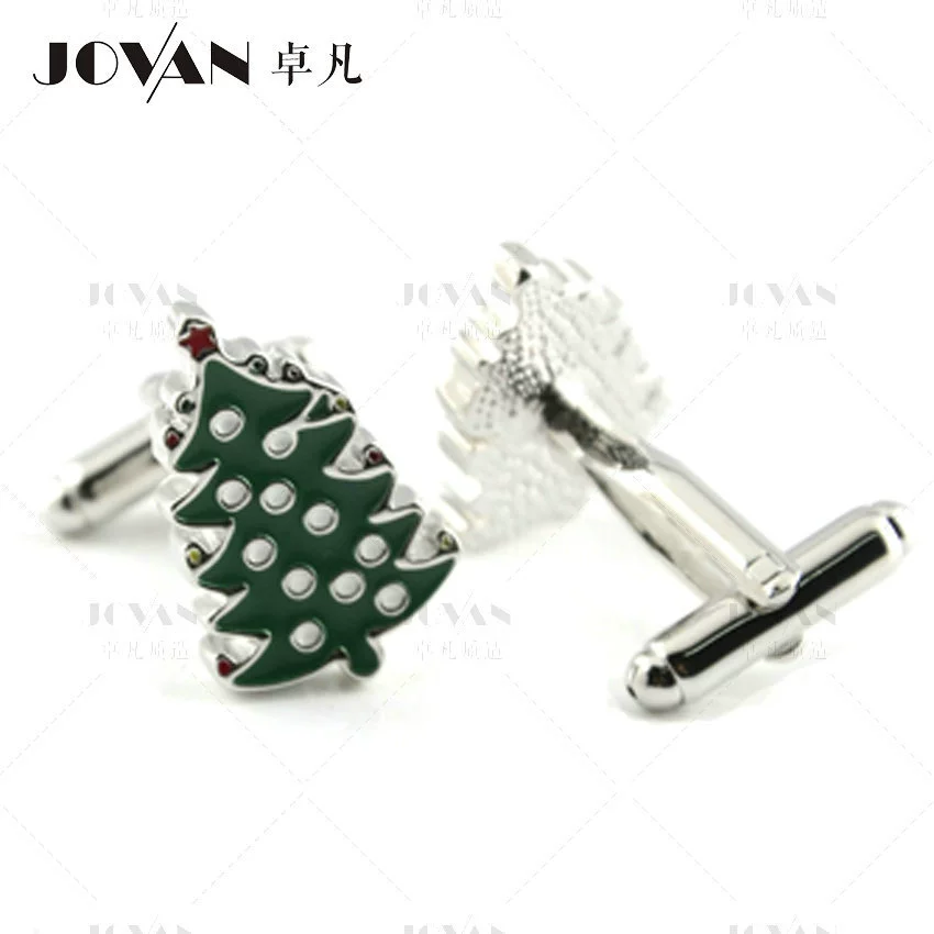 JOVAN [зелёная ель-подвеска, рождественские серьги-подвески, забавная форма мужские запонки]