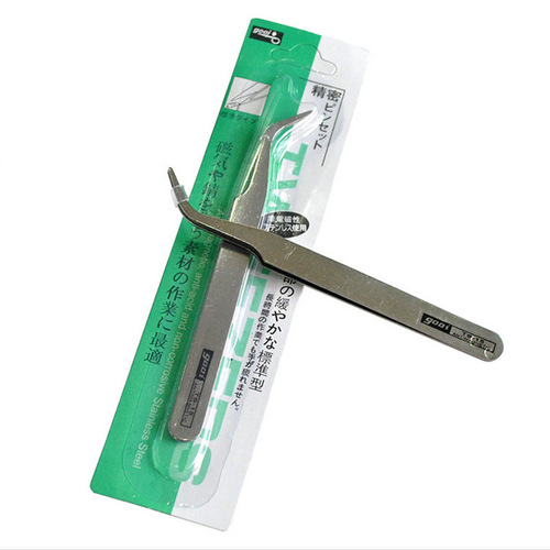 Stainless Steel Tweezers Straight Elbow Tweezers Nail Art Tools Mobile Phone Repair Pindou Handmade DIY Toy Accessories