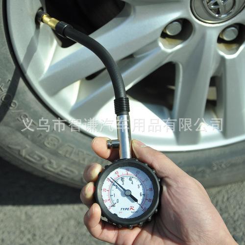 High-end car tire pressure gauge, digital display tire pressure gauge for cars, monitoring stainless steel tire pressure gauge, pressure gauge