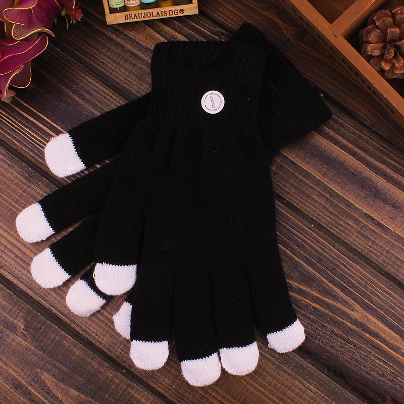 Nuevos Guantes luminosos LED Directo de Fábrica LED coloridos guantes mágicos luminosos LED flash guantes Negro