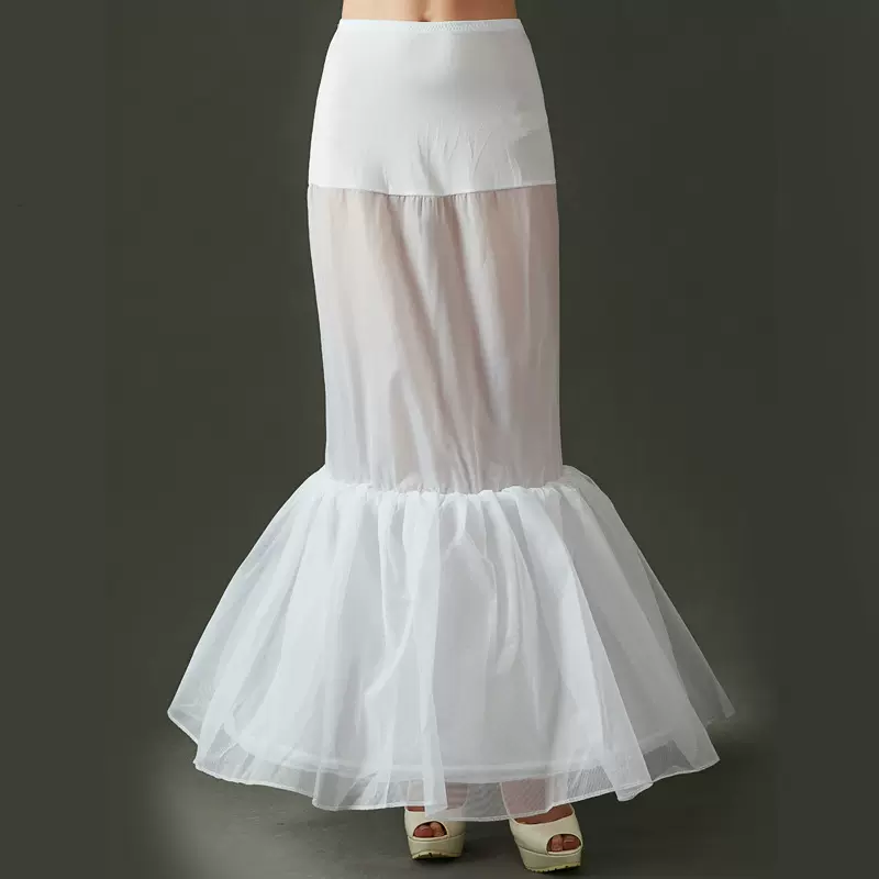 婚纱裙撑可调节鱼骨暴力礼服新娘影楼撑裙无纱简易款cos衬裙