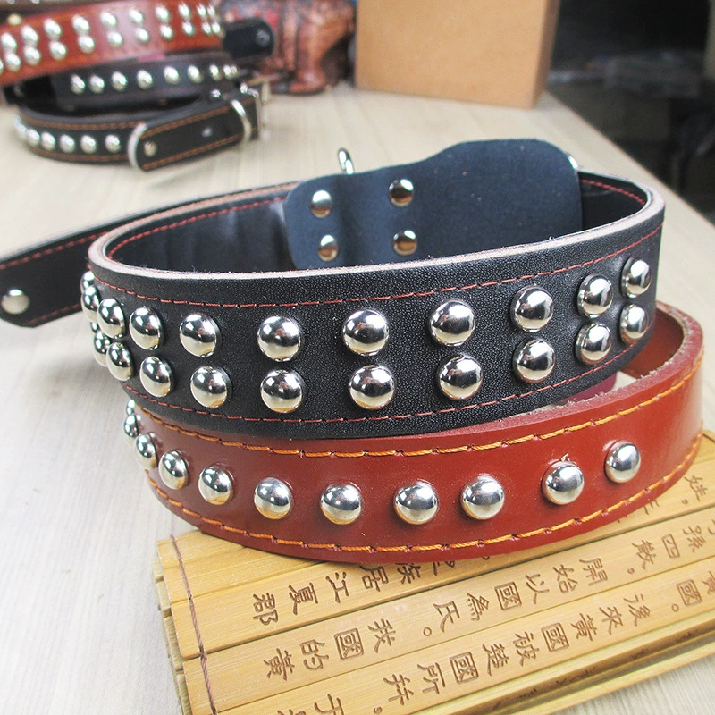 Ошейник из коровьей кожи Камуфляж расширен и утолщен