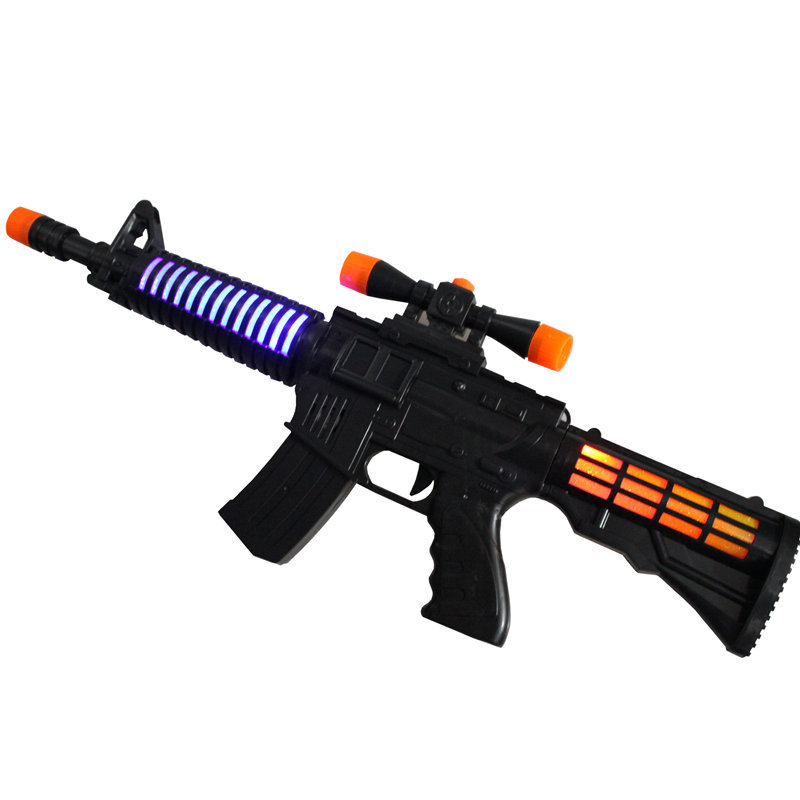 Discutir explosión de sonido para niños pistola de juguete luminosa música eléctrica M4A1 modelo de simulación pistola de juguete al por mayor pistola de juguete para niños