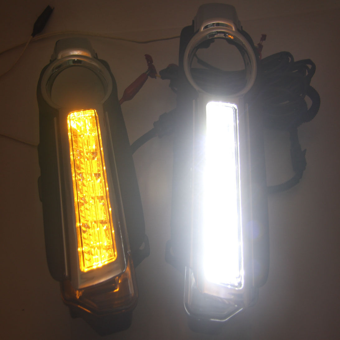 Aplicable a 15-18 Mitsubishi Pajero V93V97 Luz de marcha diurna LED Luz de niebla Luz de marcha diurna Pajero