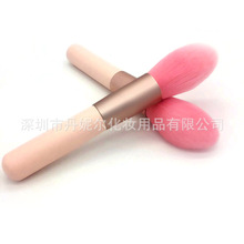 马卡龙系粉色散粉刷单支木柄柔软刷毛化妆刷便携美妆工具火苗腮红
