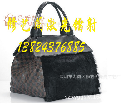 激光雕刻加工 皮革激光打标 激光切镭射冲孔 真皮激光烧花镂空|ms