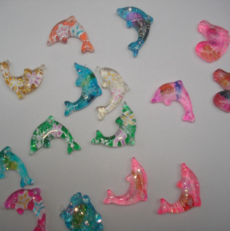 手工丝拉彩色玻璃动物喷漆金鱼手机钥匙吊饿琉璃工艺礼品生产加工