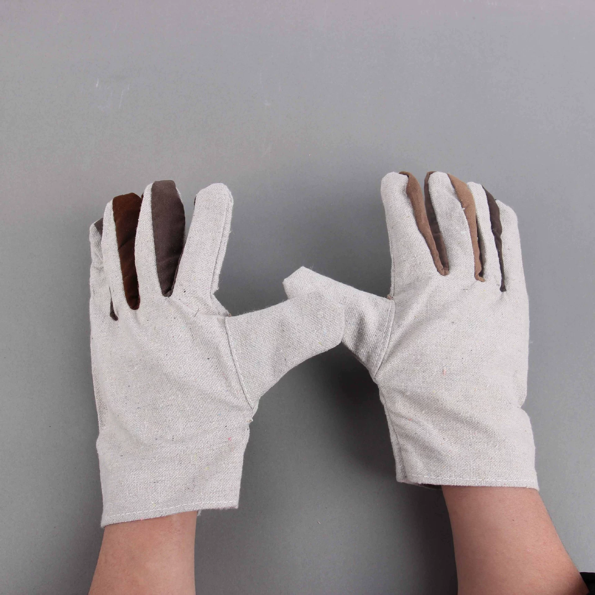 Завод питания перчатки сварочные работы утолщенные перчатки сварщика зима двойной слой охраны труда холст перчатки