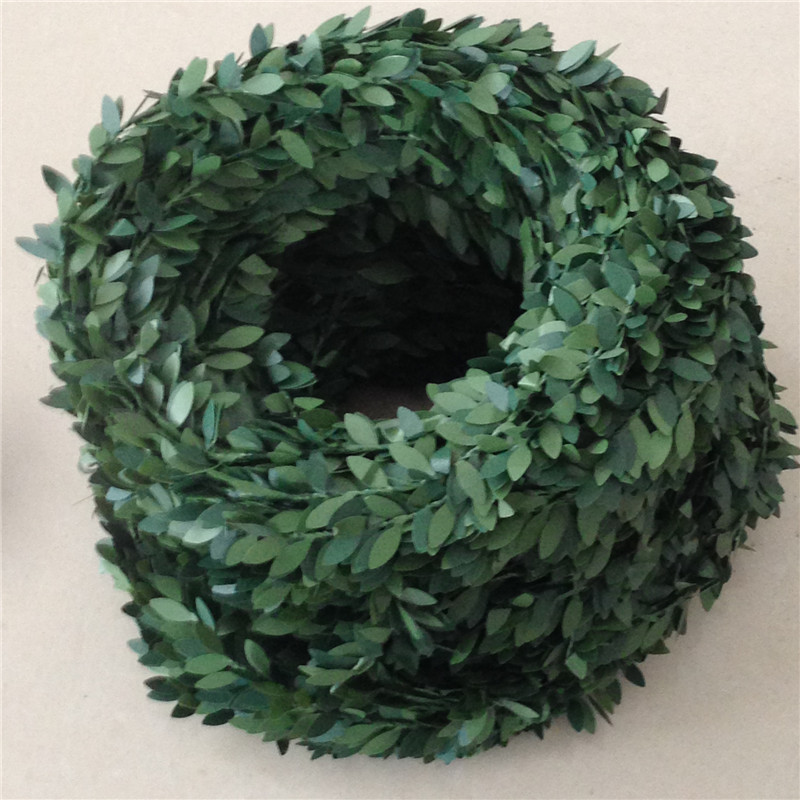 Simulation green leaf decorative rattan flower rings Christmas…