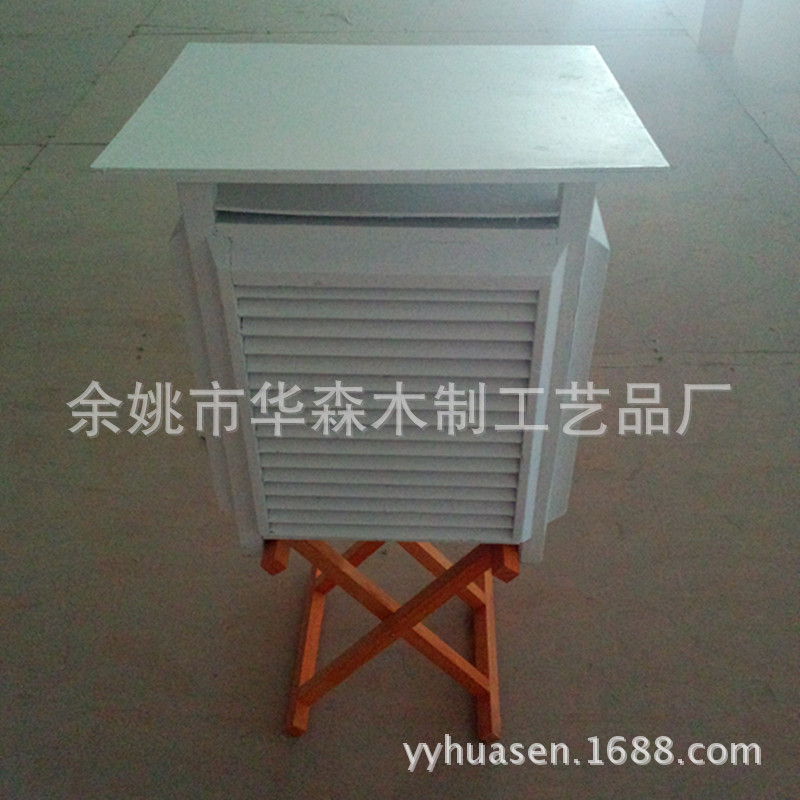 百叶箱 教学实验仪器厂家物理监测  实木双面百页箱