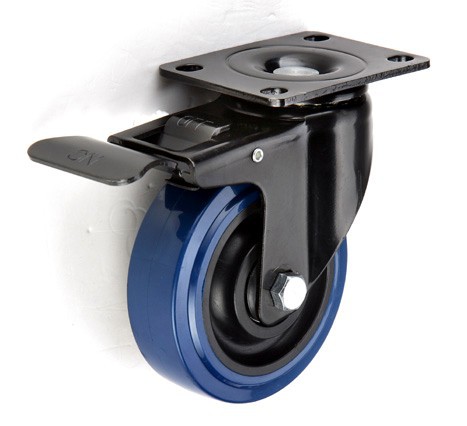 供应万向轮 中型脚轮工业轮 聚氨酯脚轮 手推车3寸4寸5寸迪比脚轮