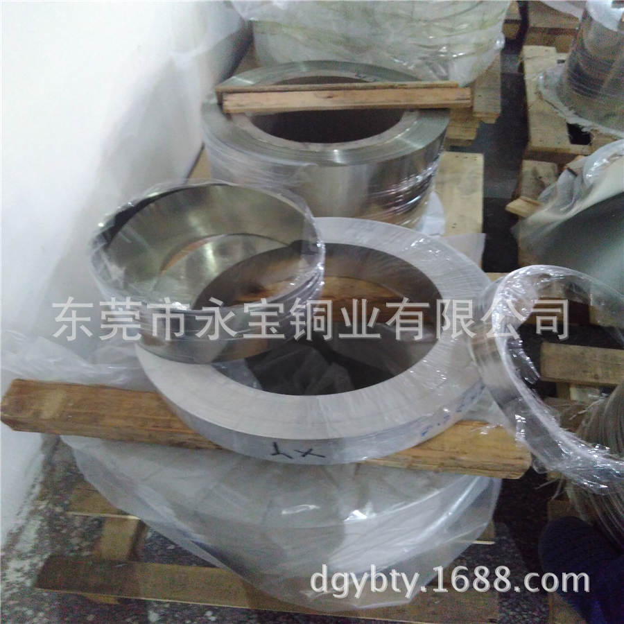 广东洋白铜带厂家 C7701锌白铜带 B18镍白铜带 白铜箔0.05 0.08mm