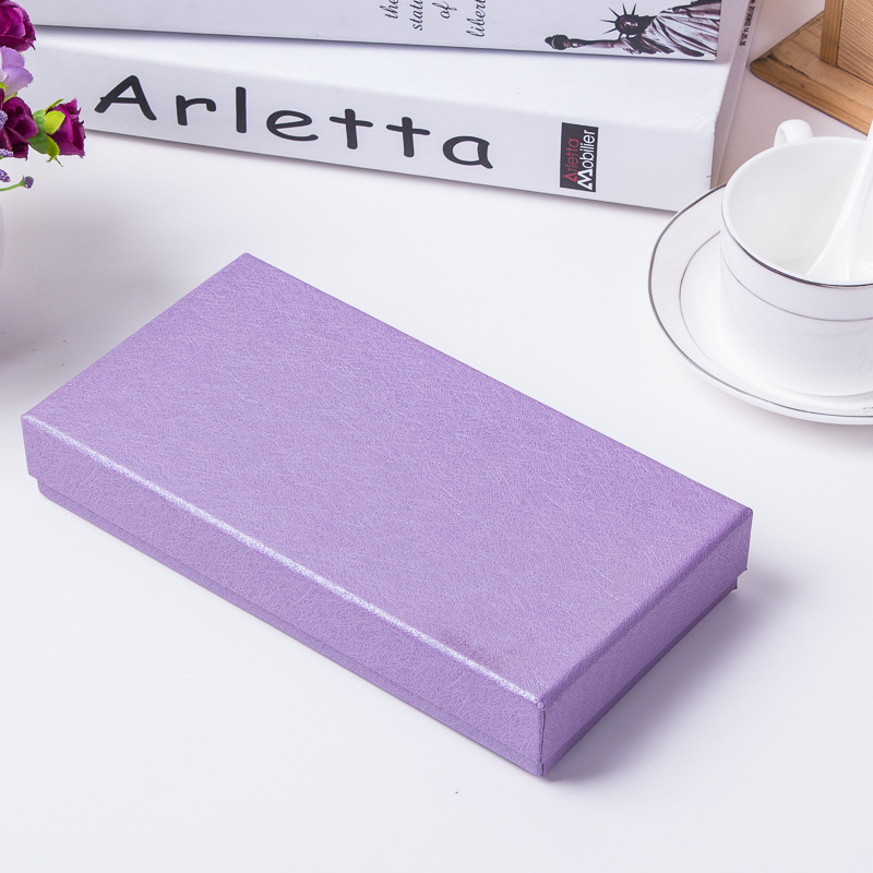 Nueva caja de regalo tapa caja de regalo caja de billetera caja de embalaje de cartón engrosada larga en stock al por mayor