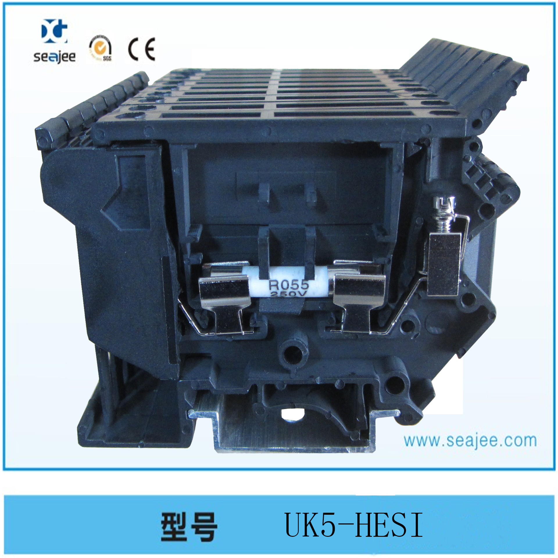JWD1-4RD熔断型端子5RD保险丝端子UK5/RD熔断型端子带保险插头