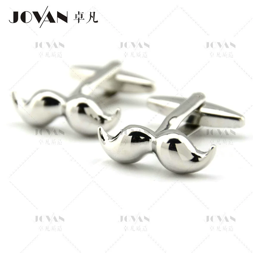 卓凡JOVAN Mustache cufflinks, джентльменские запонки, оптом креативные стильные запонки, заводской опт