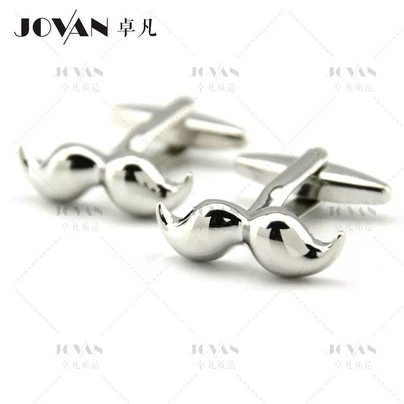 卓凡JOVAN Mustache cufflinks, джентльменские запонки, оптом креативные стильные запонки, заводской опт