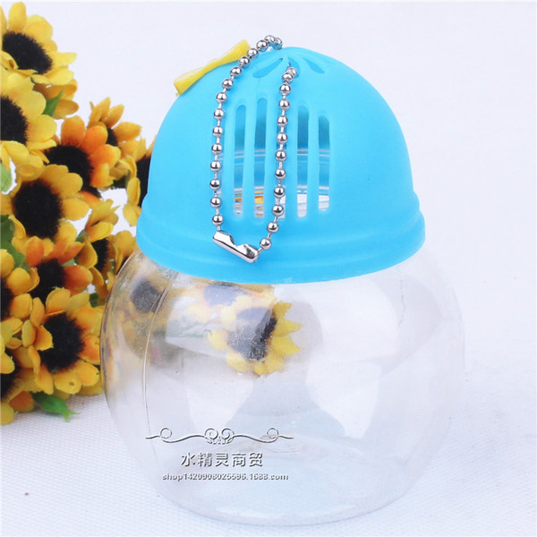 small handheld plastic aquarium