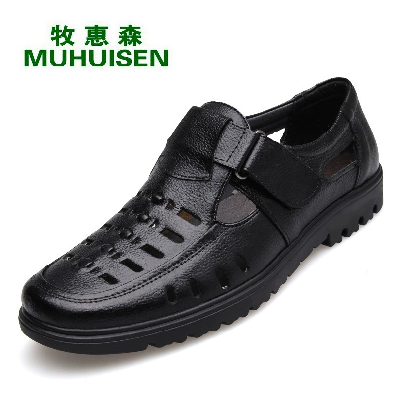 Amazon трансграничные летние кожаные сандалии