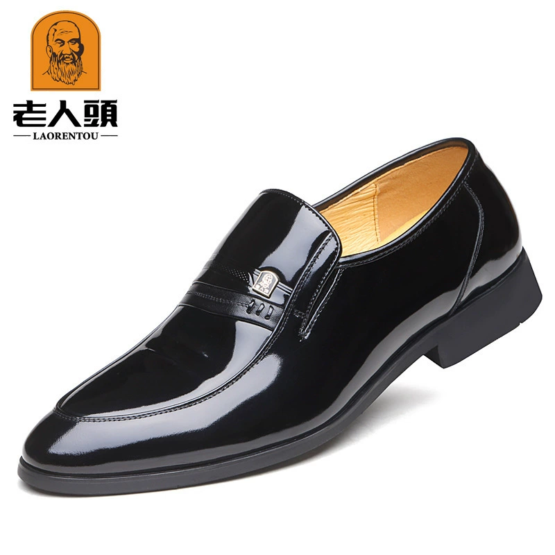 Поколение старой головы, новая мужская модная деловая повседневная кожаная обувь на флисовой подкладке, увеличенная Свадебная обувь на 6 см