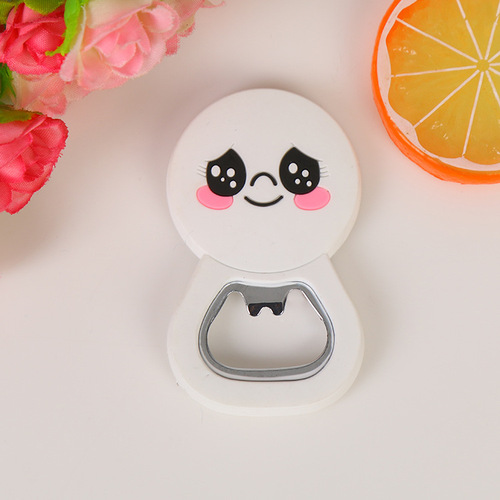 Factory produced custom cartoon PVC fridge magnets beer bottle opener bottle opener PVC soft rubber bottle opener