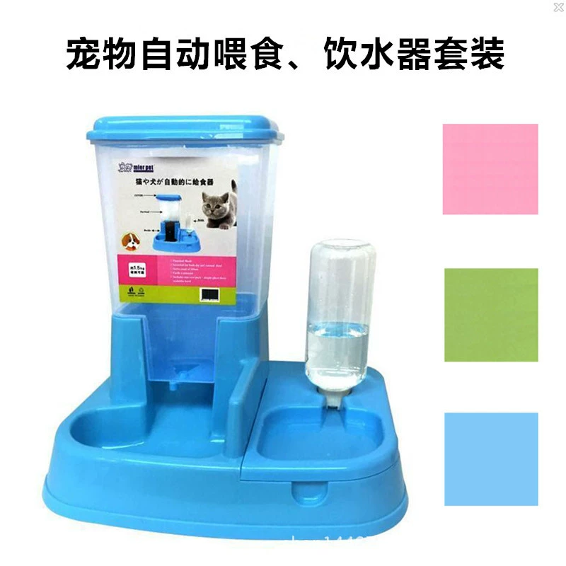 Автоматическая кормушка и питьевой фонтанчик для домашних животных, набор посуды для кошек и собак, чайник, посуда, оптовая продажа, дропшиппинг