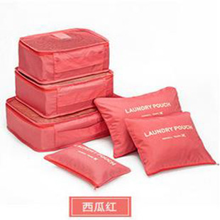 Bolsa de almacenamiento de viaje grande directa de fábrica engrosada clasificación de almacenamiento traje impermeable bolsa de almacenamiento de viaje seis piezas